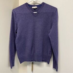 Women’s Small Gap Lavender 100% Extra Fine Merino Wool Sweater Perfect Condition